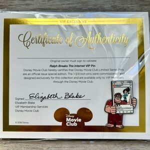 Disney Movie Club exclusive Ralph Breaks The Internet VIP Pin